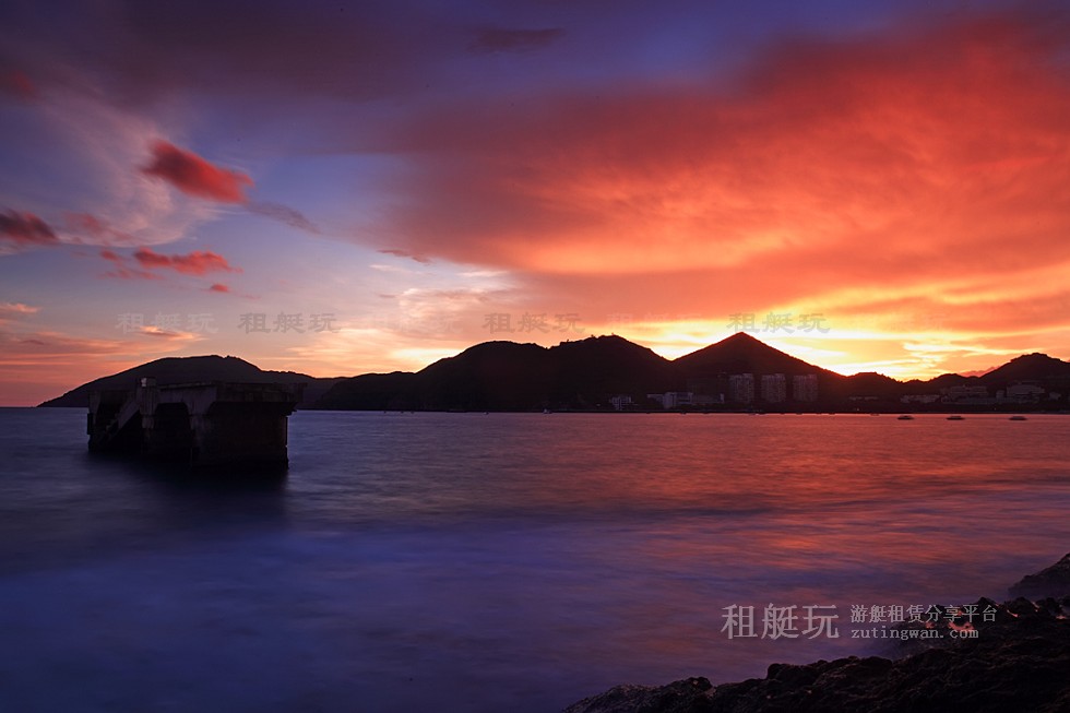 三亞旅游游艇 帆船租賃三亞港——小東海、大東海航線